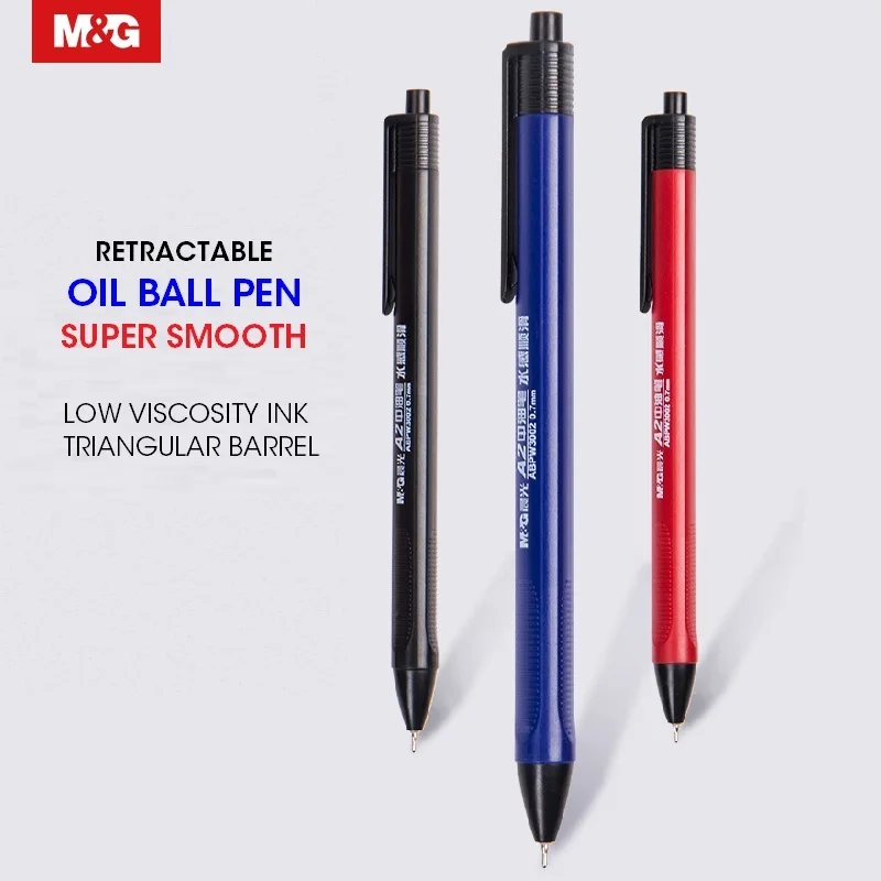 M&G 40pcs/lot Super Smooth Oil Ballpoint Pens,0.7mm Fine Point Ball Pen