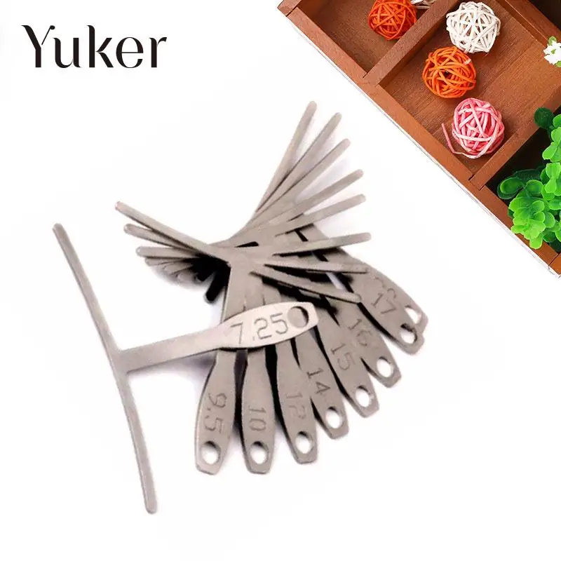 9Pcs Guitar Metal Under String Radius Gauge Setup Luthier Stainless