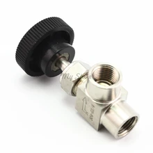 Envío Libre de Acero Inoxidable 304 Válvula de Aguja 1/8 ”1/4” 1/2 ”Ángulo Recto Rosca Hembra BSP SS304 Para de agua De Gas De Petróleo