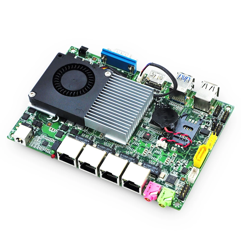Qotom 4 gigabit Nics Mini PC материнская плата Стандартный процессор 3G/4G Функция Pfsense