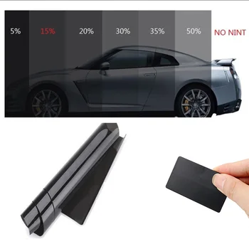 

50*300cm Sticker 15% Black for Car Window Glass Scratch resistant Windows Tint Film Car Window Tint Film PET New