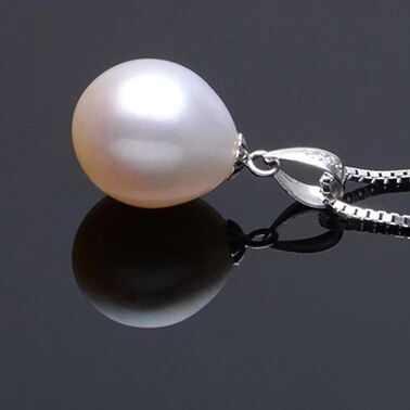 ZHBORUINI, ювелирный набор из жемчуга, натуральный пресноводный жемчуг, ожерелье, серьги-капли, 925 пробы, серебряные ювелирные изделия для женщин, подарок