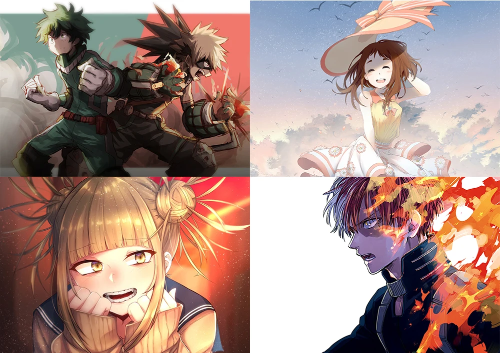 

Boku no Hero AcademiaPoster Clear Image Wall Stickers Home Decoration High Quality Prints White Coated Paper home art Brand