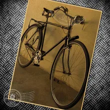 Envío Gratis HD foto bicicleta Vintage Poster bicicleta Retro montar pared arte pegatina pintura Bar Pub café impresiones imagen