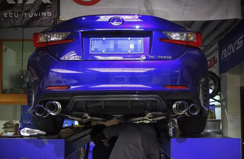 2014-2017 Lexus RC F Sport YC DESIGN Style Body Rear Diffuser CF (106)