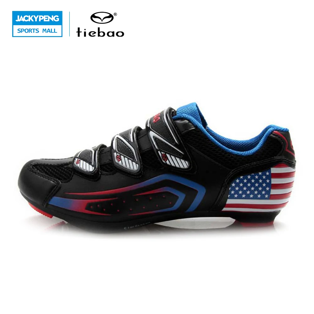 

TIEBAO Cycling Shoes For Men road bycle cycling shoes breathable bike self-locking shoes ultralight patillas pato Clismo
