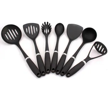

7 Styles Kitchen Western Cooking Set Spatula Colander Fried Steak Tool Silicone Handle Cooking Utensils Cookware Kitchen Cooking
