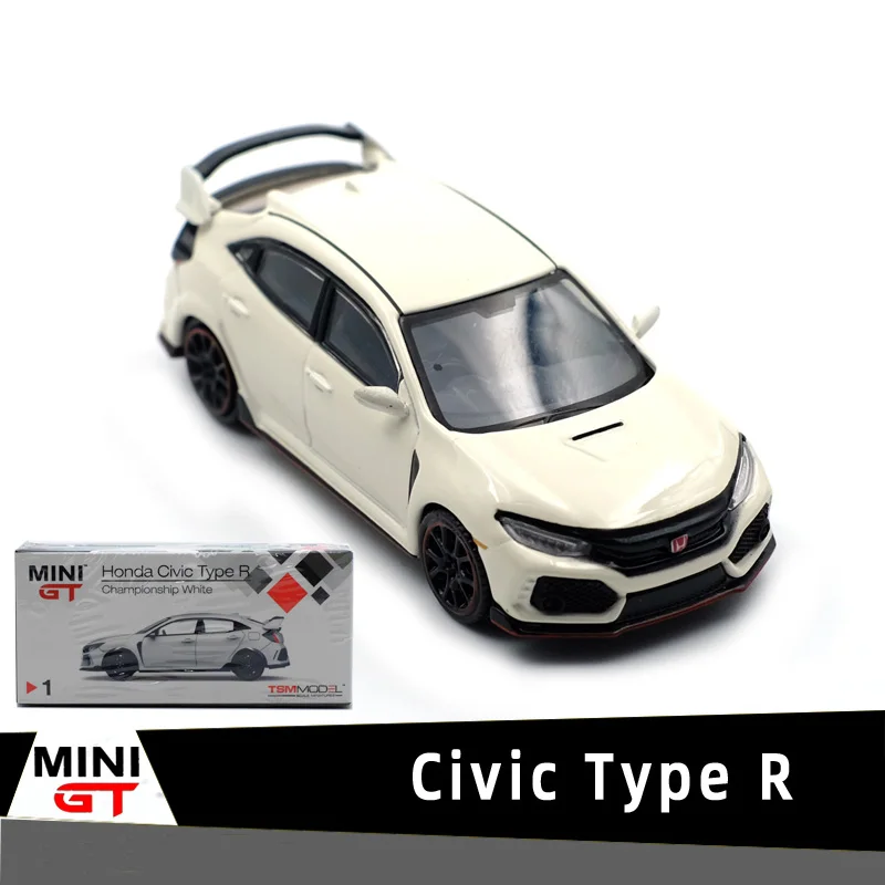 1/64 сплав Honda Civic Тип R Чемпионат белые модели игрушечных автомобилей Литые