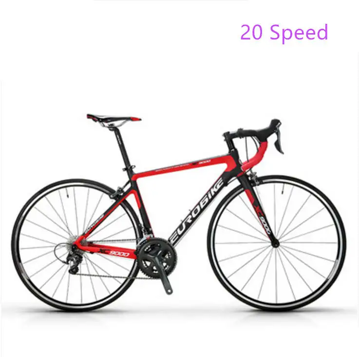 Бренд для шоссейного велосипеда из углеродного волокна Рама 16/18/20/22 Скорость 700CC колеса Racing Велоспорт велосипед Спорт на открытом воздухе Bicicleta - Цвет: 20 Retro RED