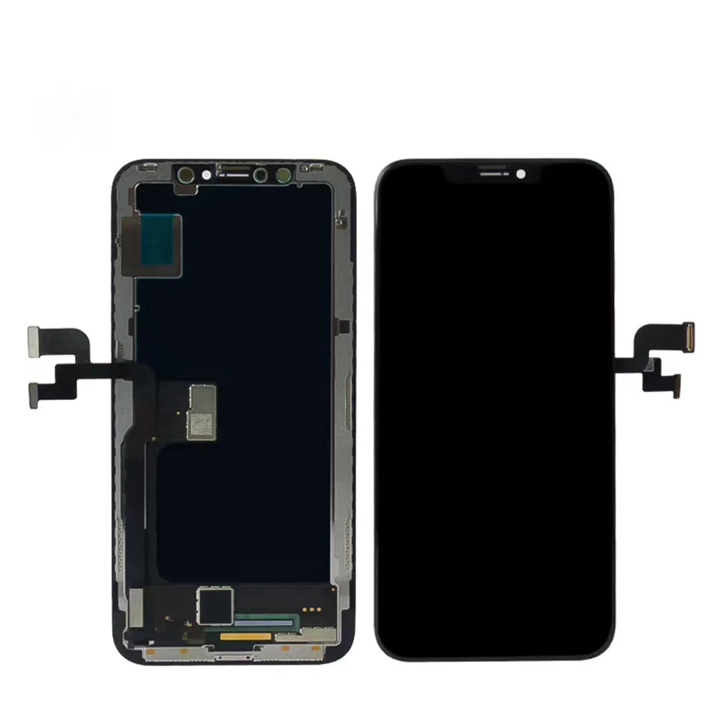 Обновленный мягкий OLED для iPhone X ЖК-дисплей жесткий OLED OEM сенсорный экран с дигитайзером запасные части для сборки черный