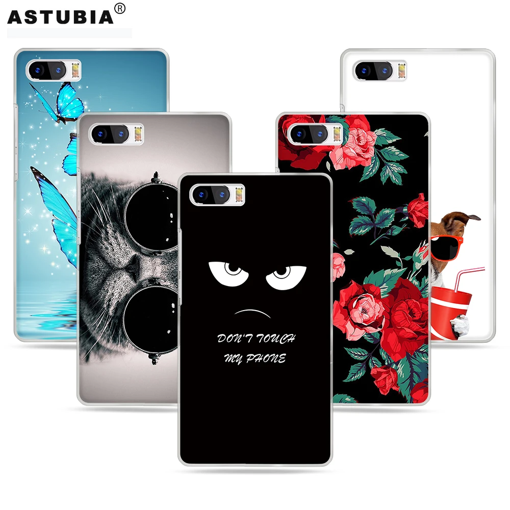 Astubia чехол для bluboo S1 5.5 Кот Цветок Жесткий Пластик s1 Coque Капа |