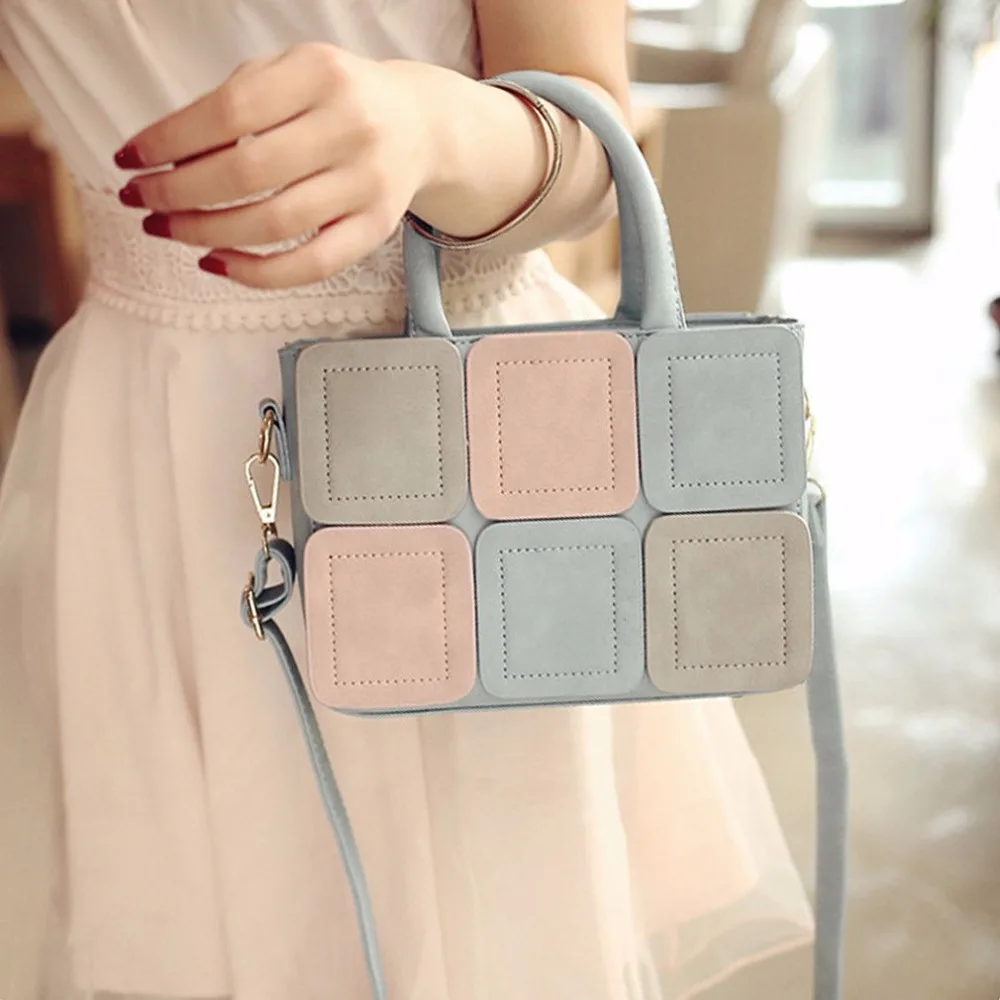 Goede 2018 Mode Vrouwen Lederen Handtassen Messenger Schoudertassen Luxe Merk Elegante Vrouw Geometrische Tas Dames Crossbody Tassen Bolsa