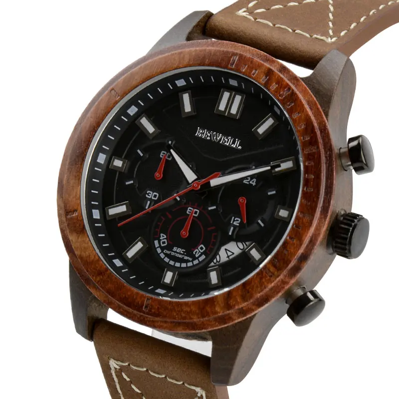 BEWELL WOODEN WATCH