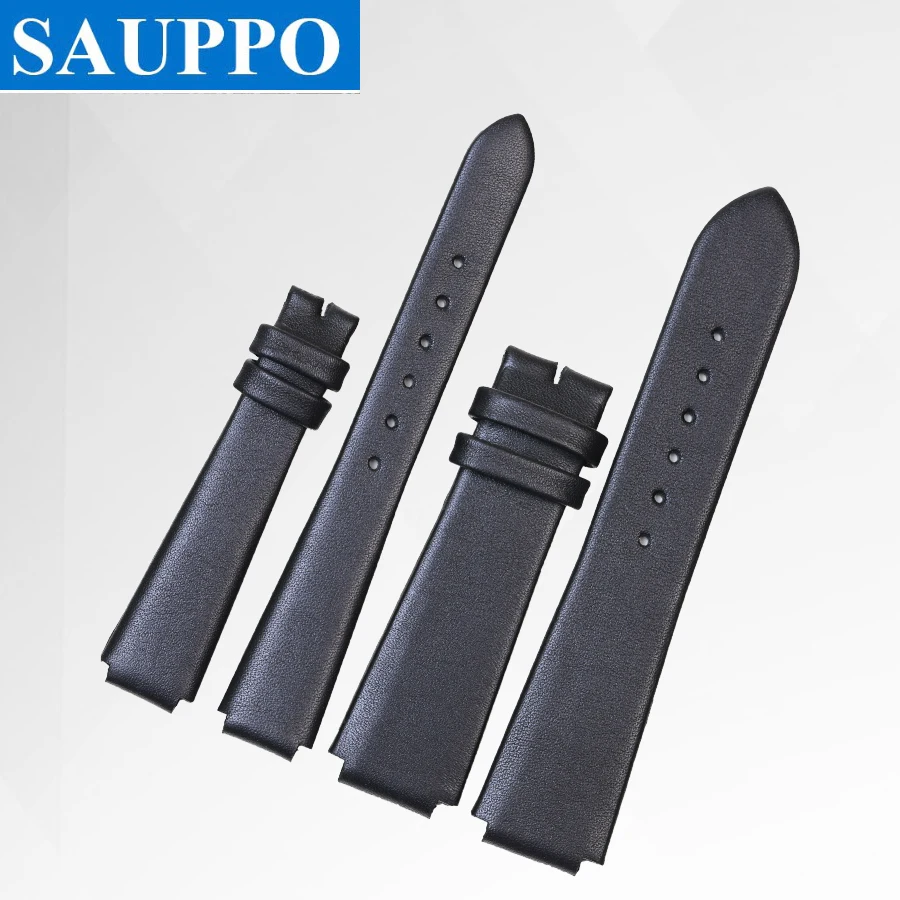 SAUPPO Calf Skin Leather Watchbands Top Layer Wristband Suitable for Rado Centrix Smooth Grain Genuine Straps | Наручные часы