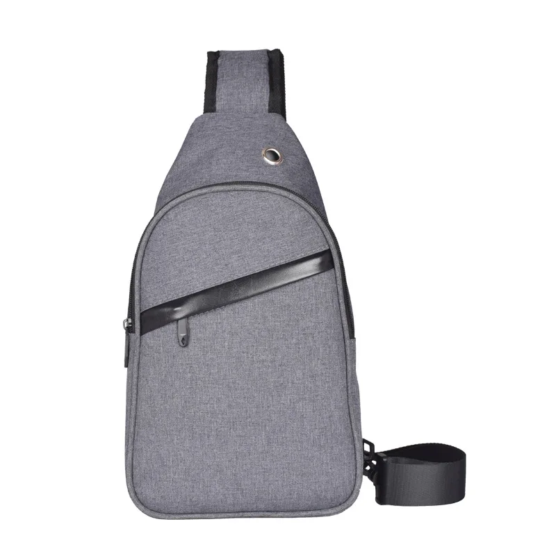 

New Design Unisex Waterproof Chest Bag Men's Single Shoulder Bag Korean Version of Oxford Cloth Cross Body Bag Men Solid Bags