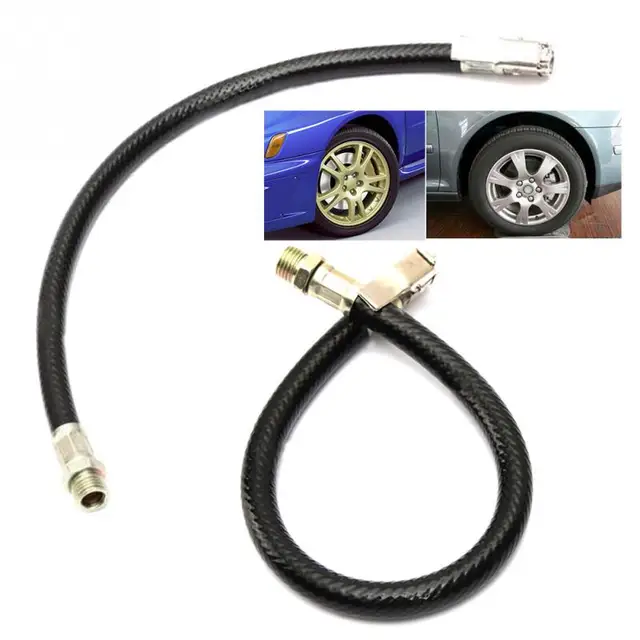 Brand New Air Tyre Tire Chuck Inflator Hose Flexible for Motorcycle Bike Car high quality