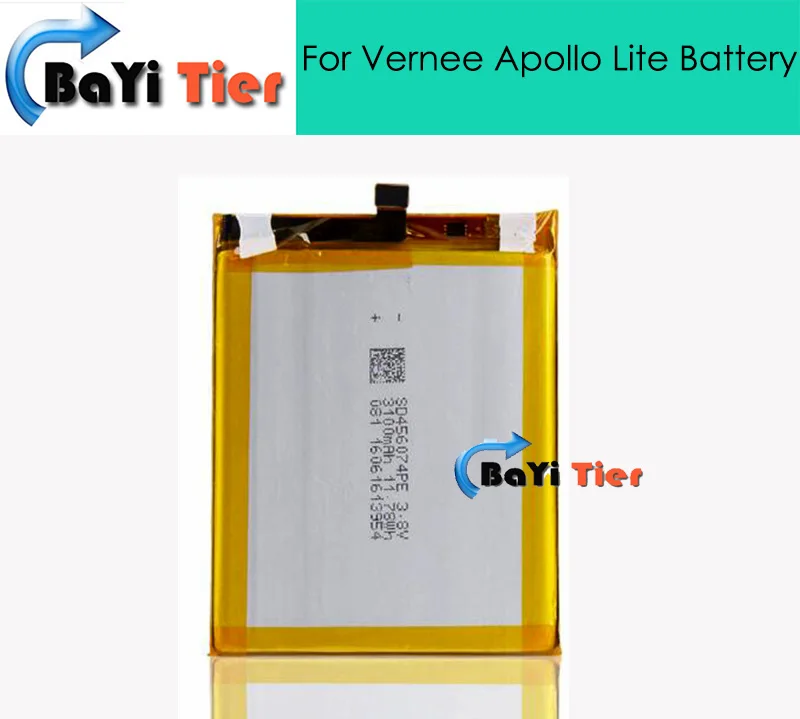 100 New High Quality For Vernee Apollo Lite Battery 3100mAh Replacement accessory Battery For Vernee Apollo