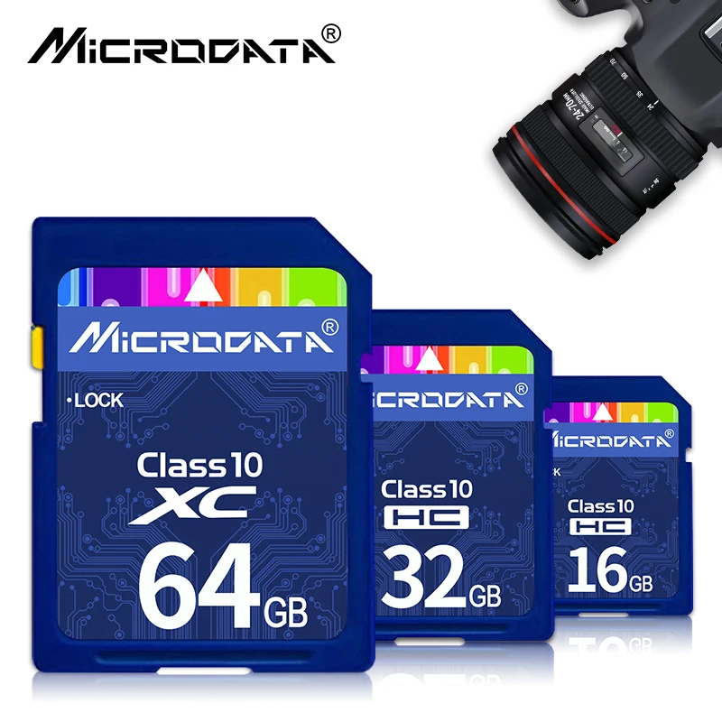 

Hot sale SD Memory Card 32GB 16GB 8GB SDHC Card SD 64GB SDXC Card Flash For Digital Camera Camcorder DV