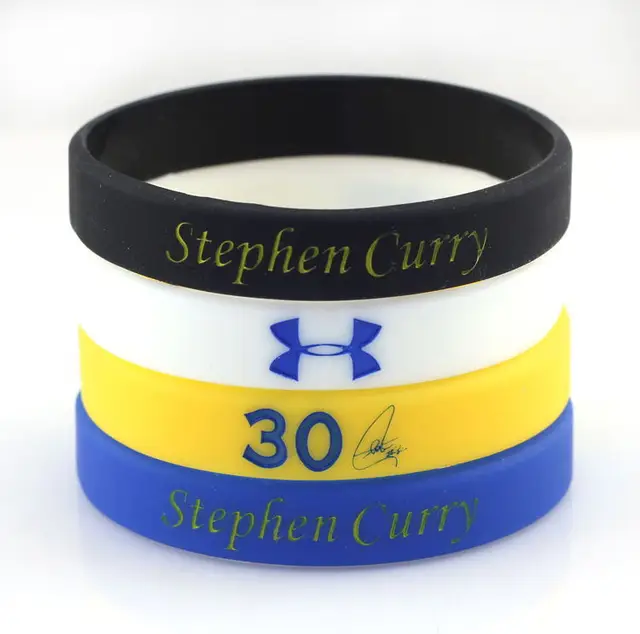 Custom Silicone Bracelet Personalized Basketball Bracelets Custom Silicone Bracelet Personalized Basketball Bracelets Super Star Stephen Curry Signature Multi Colors For Men Lady