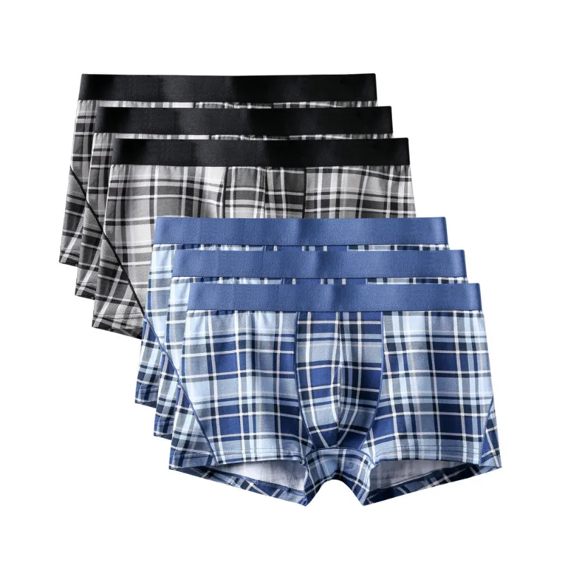 6Pcs A1398 Mix B24 6 шт./партия, мужские хлопковые трусы-боксеры, мужские удобные трусы, Cueca мужские шорты-боксеры, мужское нижнее белье мужские трусы - Цвет: 6Pcs A1398 Mix B24