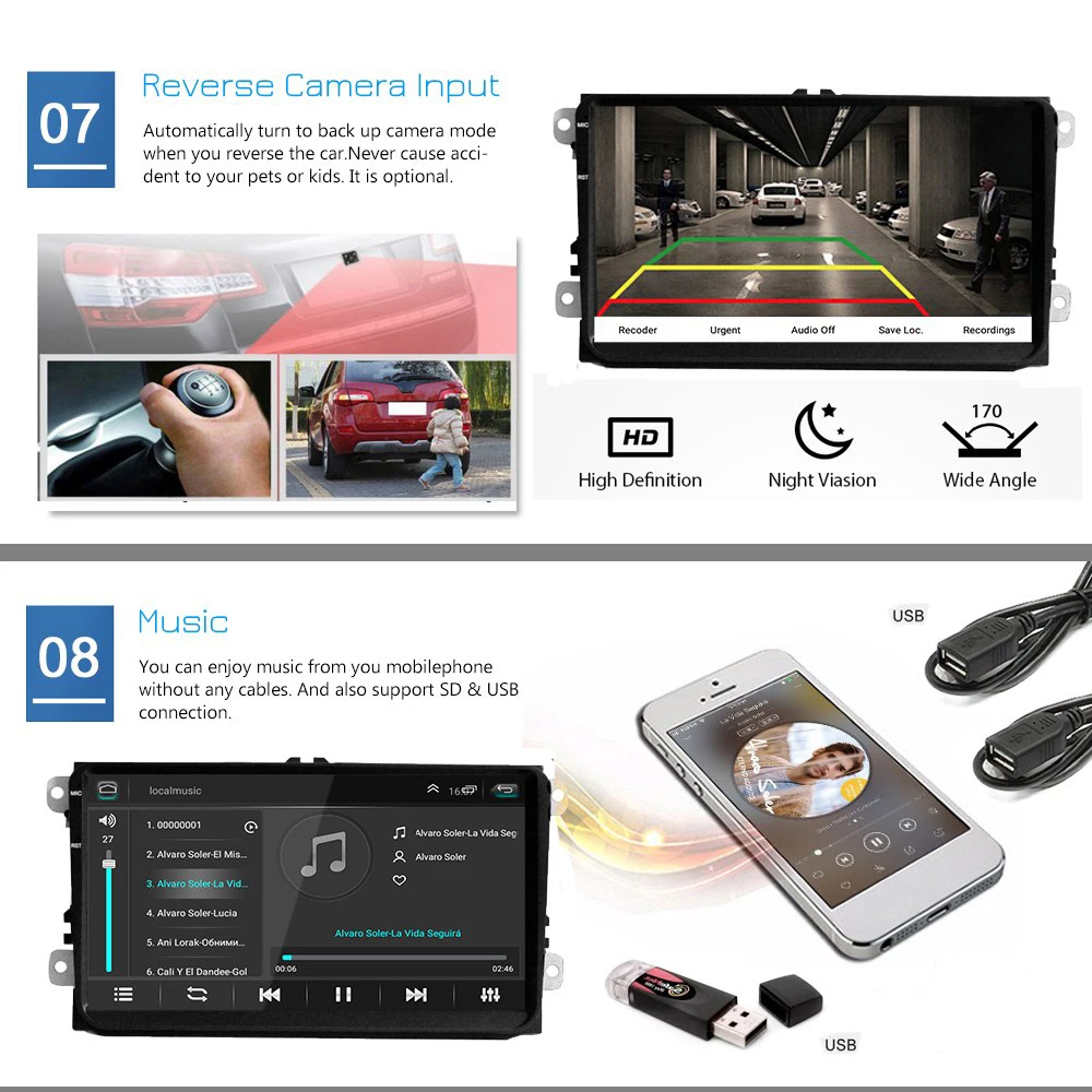 Discount Car Video Player Android 5.1 9-inch Capacitive Touch Screen Built-in WIFI Bluetooth GPS Navigation Car Multimedia Player 8