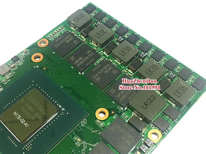 Бесплатная доставка видеокарта nVidia GTX 1070 8G MXM3.0 для ноутбука/ноутбука Dell