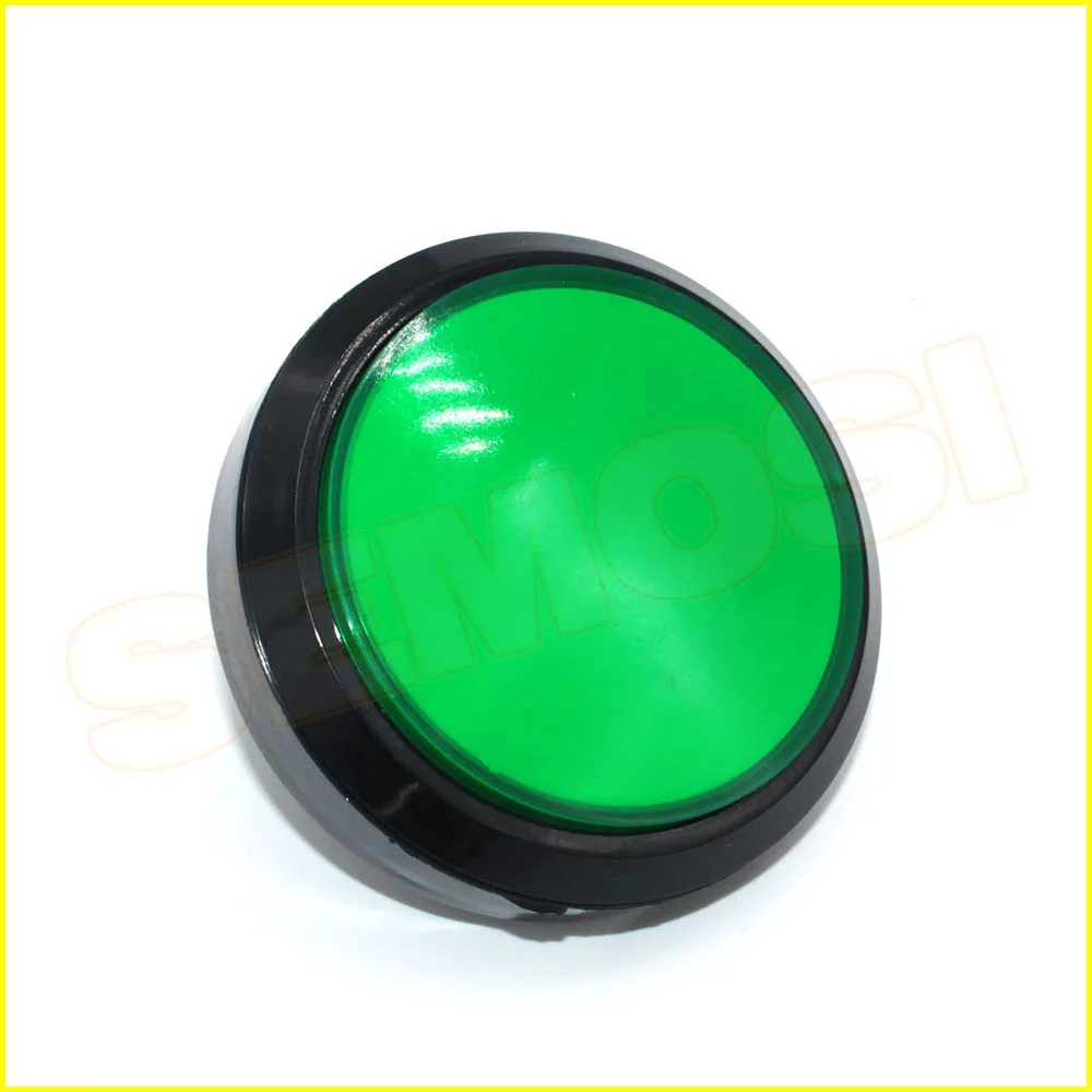 5 шт./лот 100 мм плоский светодиодный аркадная Кнопка 12 В кнопки с подсветкой переключатель для аркадной машины часть DIY