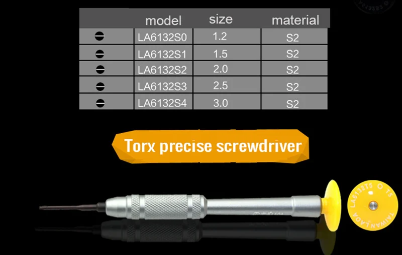 LAOA Прецизионная отвертка отвертки инструмент для Iphone Android точный отвертка ремонтные наборы с ручкой из сплава Al