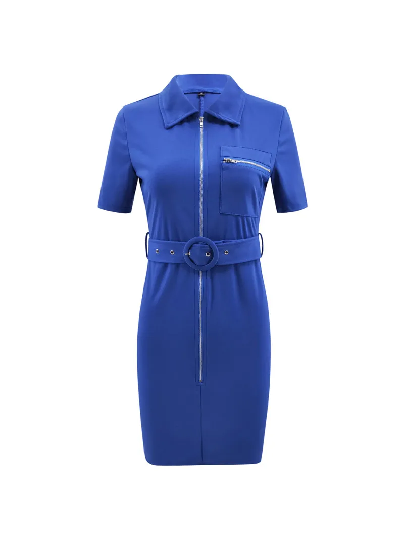 short sleeve shirt dress06