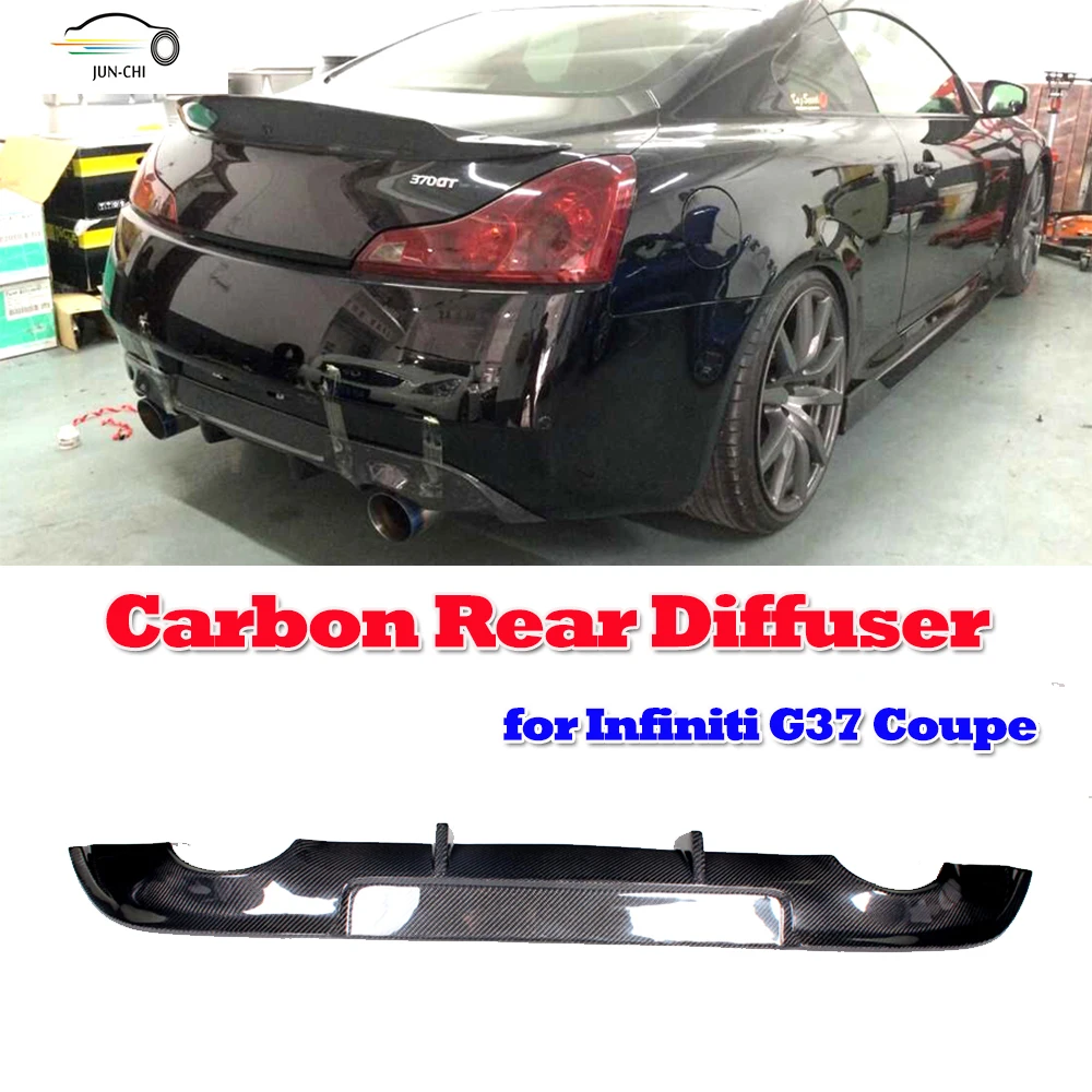 G37 carbon fiber car rear diffuser lip For infiniti G37 2 Door base