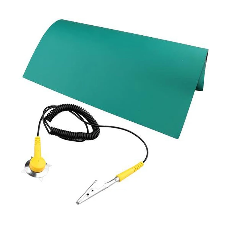 

New Style Green Desktop Antistatic ESD Grounding Mat 500x606mm + Cord