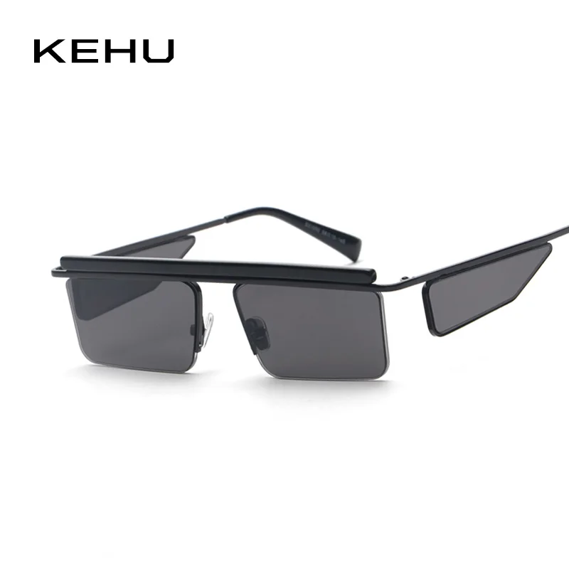

KEHU Lady Rectangular Sunglasses Retro Sunglasses Women Personality Lens Belts Lens Design Brand Designer Creative New K9535
