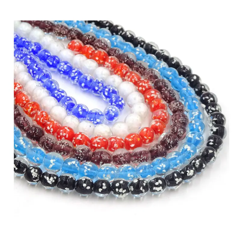 

Glow In The Dark!! 8mm Coloured Glaze Beads Fluorite Kids Jewelry Party Decoration Round Bead Missangas For Diy 100Pcs/Lot