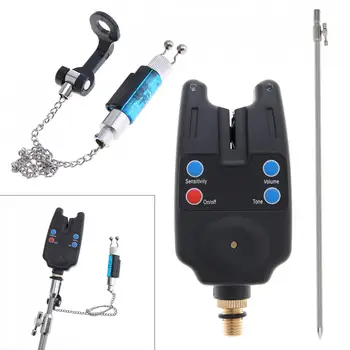 

Carp Fishing Bite Alarm Alert Set with Swinger Indicator Fishing Hangers and 55-100cm Stand Carp Fishing Tackle Tools