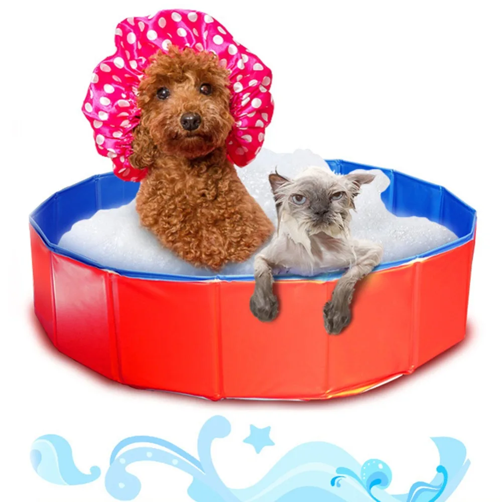 

Practical Multi-Use Pet Baby Shower PVC Foldable Dog Paddling Pool Puppy Swimming Pool Bathing Washer Tub Tough Dog Bath Tubs