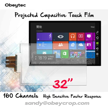 

Free Shipping ,obeytec 160 Channels 32" Touch Film, Higher Sensitive, Highly tranmittance, 10 Points, With Back Adhesive