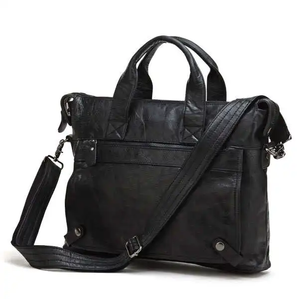 Nesitu хорошее качество Винтаж Для мужчин Пояса из натуральной кожи Портфели сумка-портфель Бизнес дорожная сумка 14 ''ноутбук сумка # m7120