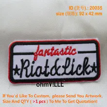 Нашивки Riat& Lick патч для вышитые вышивка металлик значок на заказ аппликация оптом 20035