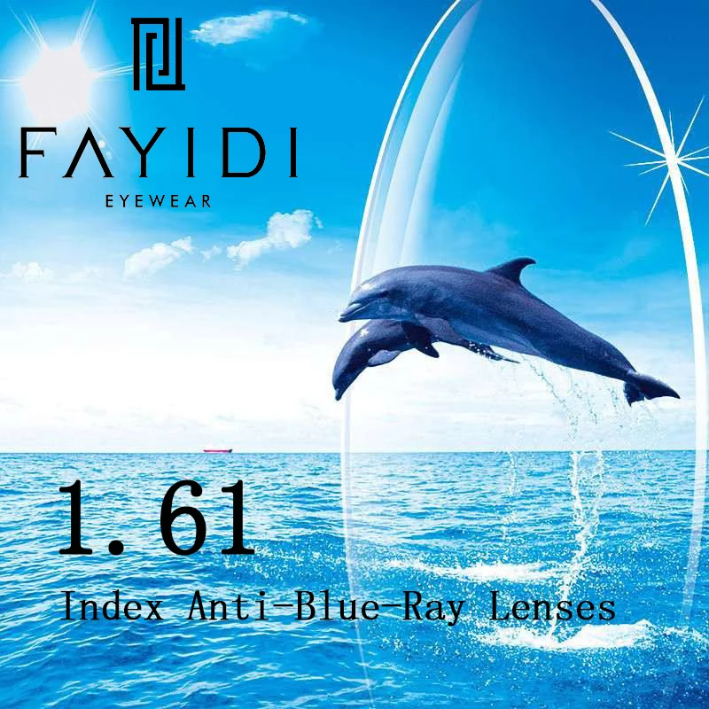 

1.61 Index Anti Blue Light Aspheric Prescription Resin Lenses Anti-fatigue Anti UV Oil Water Reflect Glasses Lens