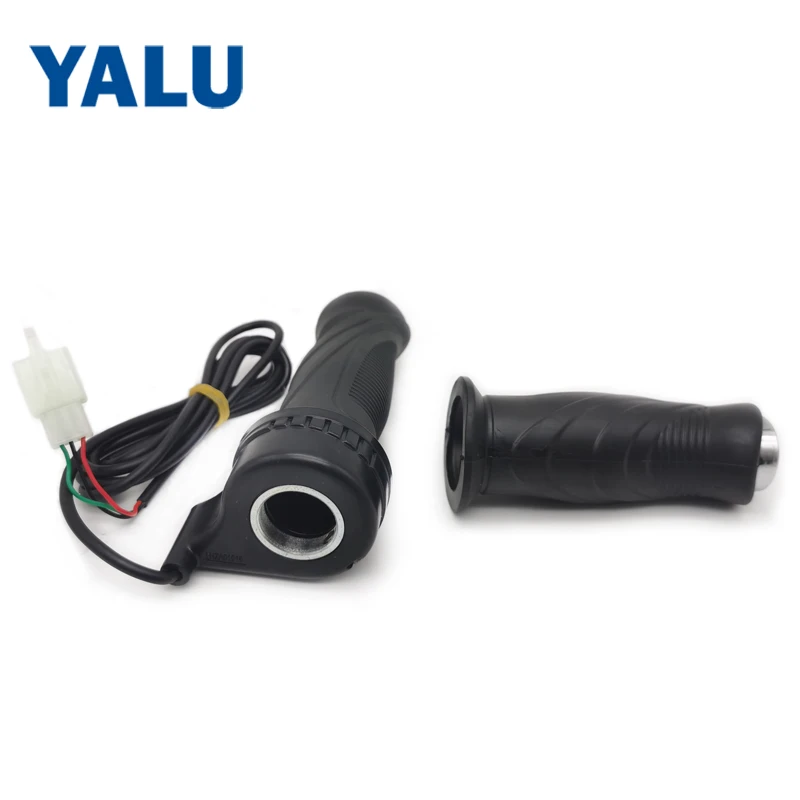 

Twist Throttle For Electric Bike Black Throttle 24V-72V Electric Twist Throttle Speed Electric Bicycle Parts with 1.5M cable