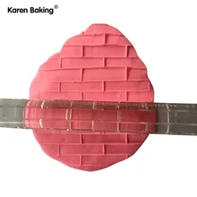 Городской стены фактурное тиснение прозрачная акриловая Скалка торт украшения инструменты-A247