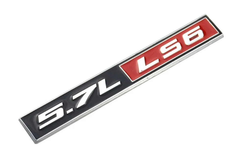 1 шт. 5.7L литр LS6 реальные Алюминий капот двигателя табличка с эмблемой Фирменная
