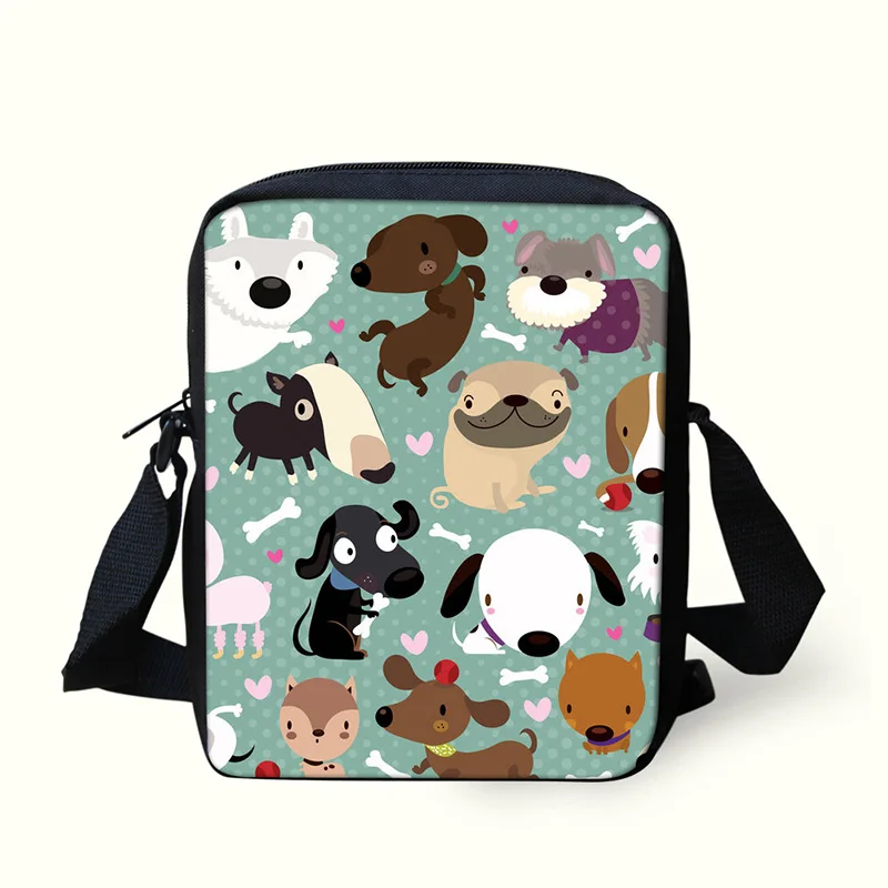 

New Arrival Bull Dog Pattern Messenger Bags for Women Casual Crossbody Bag Ladies Small Travel zipper Shoulder bag Bolsos Mujer