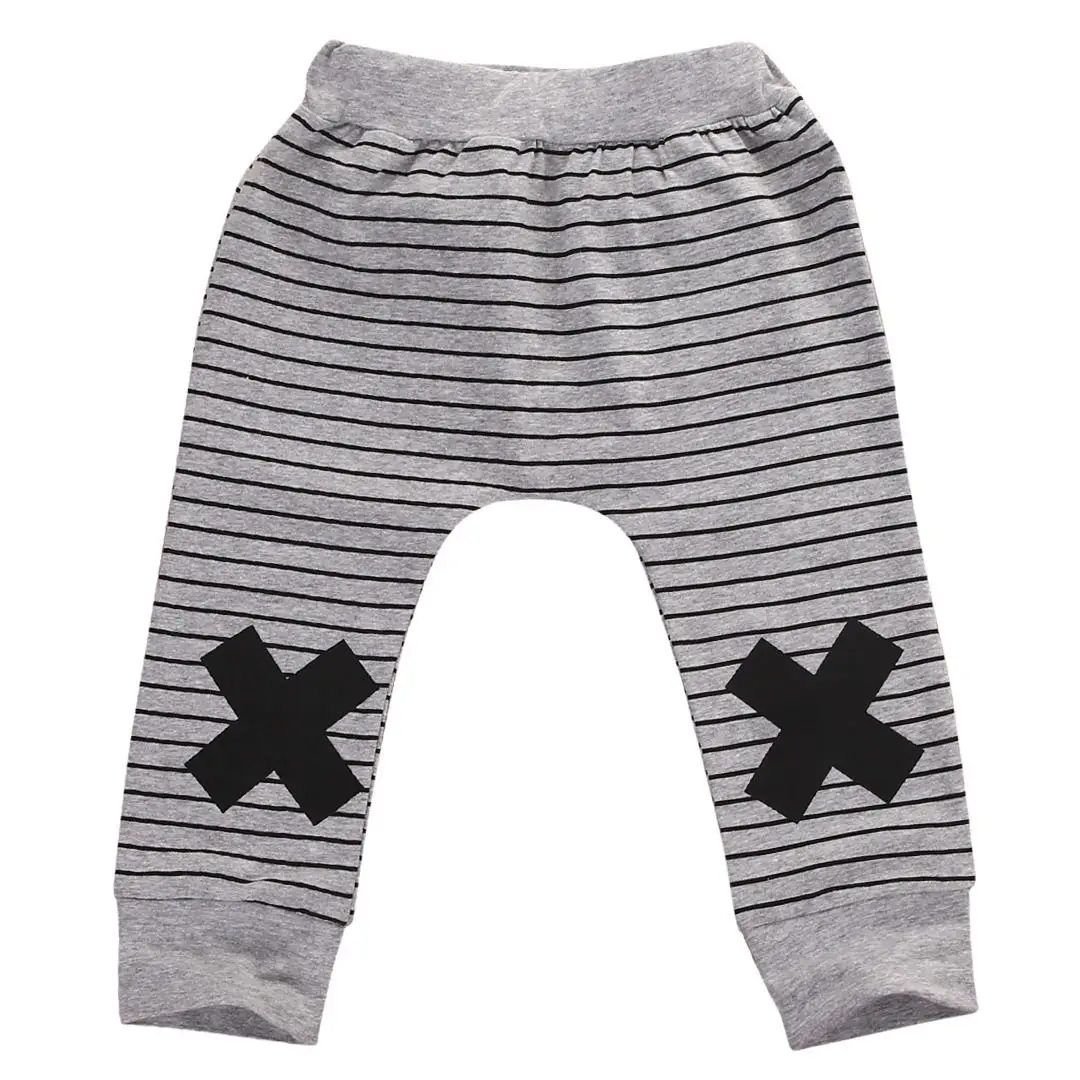 Infant Baby Boys Girls Striped Bottom Pants Leggings Harem Pants