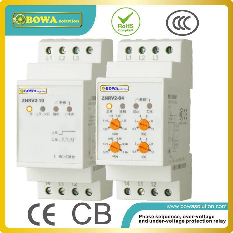 Voltage monitoring relay ZHRV2 01 or 02 protect over