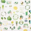 Mini pegatinas decorativas de papelería de bosque verde, conjunto de álbum diario de recortes artesanal, palo de etiqueta Kawaii, papelería ► Foto 1/6