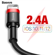 Baseus USB Cable For iPhone XS Max XR X 8 7 6 6s Plus 5 5S SE iPad Pro Mini Fast Charging Charger Data Cord Mobile Phone Cables