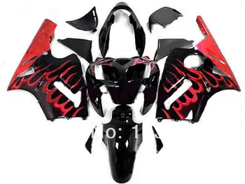 

100%NEW red flame black Fairing kit FOR KAWASAKI NINJA ZX-12R 02-05 ZX 12R 02 03 04 05 ZX 12R 2002 2003 2004 2005 body +7Gifts