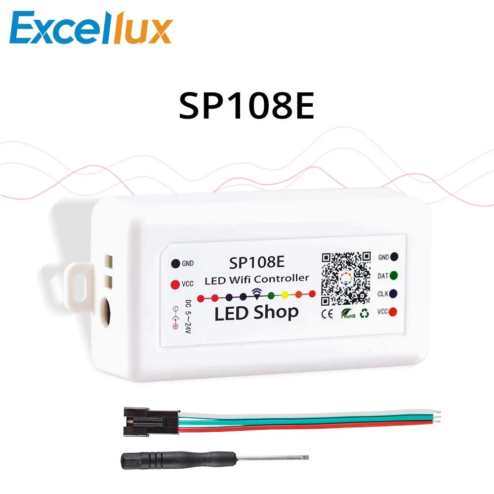 DC5 24V SP108E WIFI светодиодный контроллер для телефона RGB/RGBW iOS/Android App беспроводной