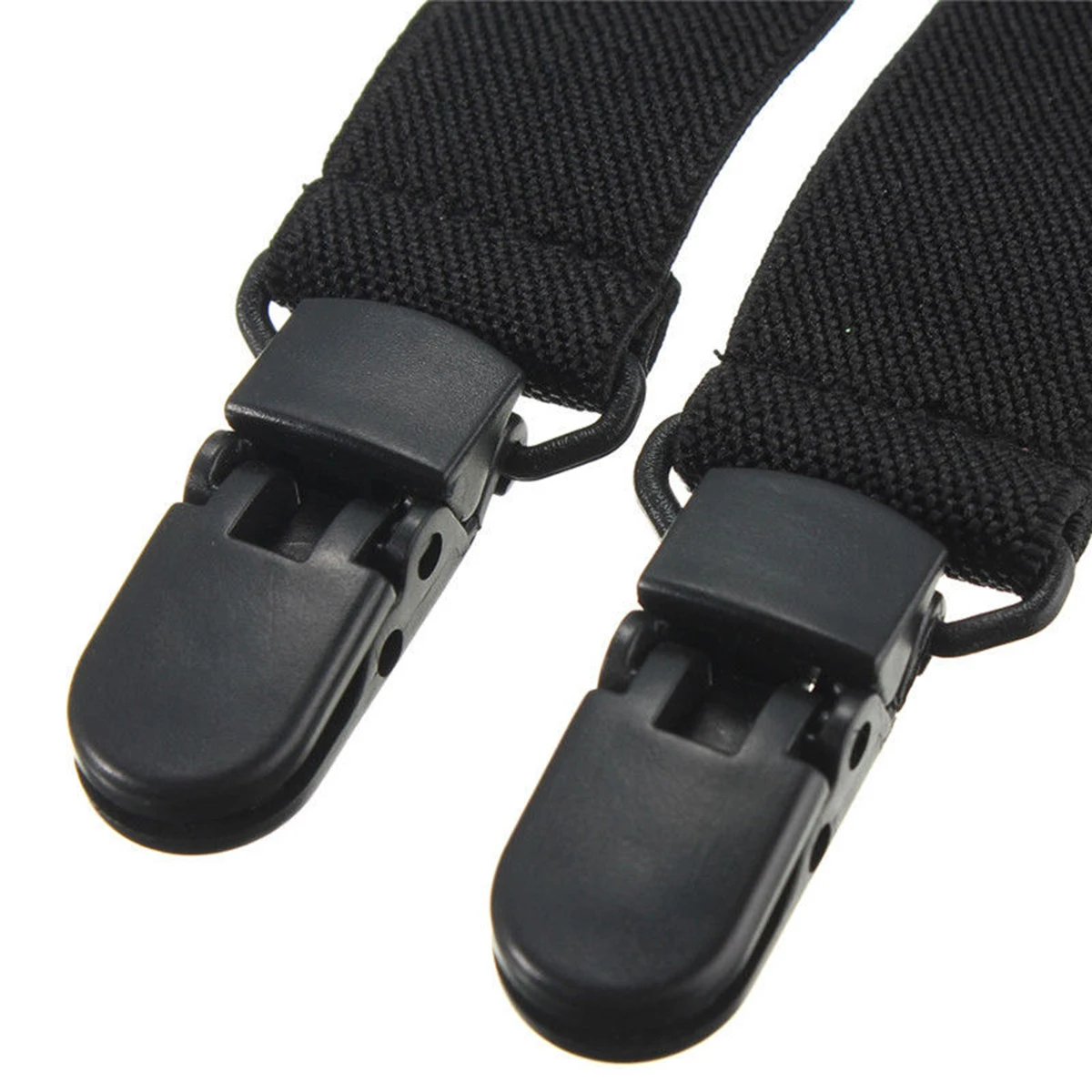 2 Pcs Black Adjustable Bike Bicycle Pants Clip Reflective Bands Trousers Pant Clips Riding Motorcycle Bike leg Boot Strap Safety